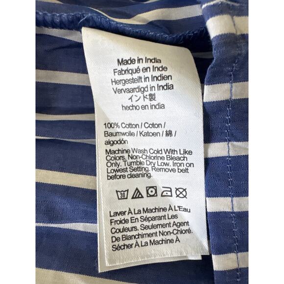 J.CREW Style#BY829 Tiered shirt-dress in cotton poplin Harbor View Size 2 NWT - Picture 8 of 8